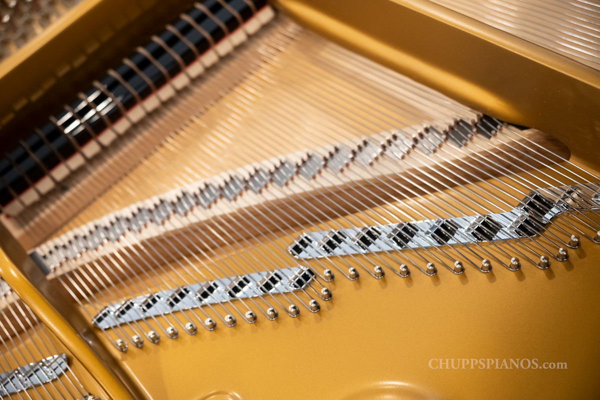 2022 Steinway & Sons Model D Concert Grand Piano #619879 for sale - Hitch Pins and Soundboard Bridges