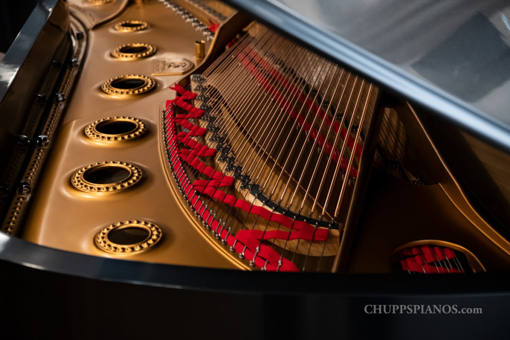 Tail of Steinway & Sons Model D Concert Grand Piano #319648