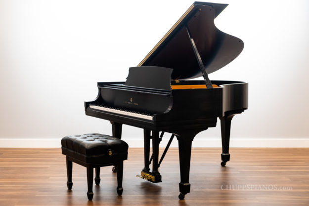 1987 Steinway & Sons Model M Grand Piano | Satin Ebony - Refurbished/Excellent Steinway for Sale - Chupp's Pianos
