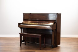 Vertical Piano - Steinway Upright Piano in Walnut - for sale by Chupp's Piano Service